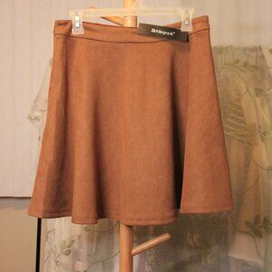 NWT Allegra K Suede Skirt